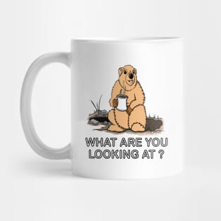 Funny Groundhog Day WHAT ARE YOU LOOKING AT? Mug